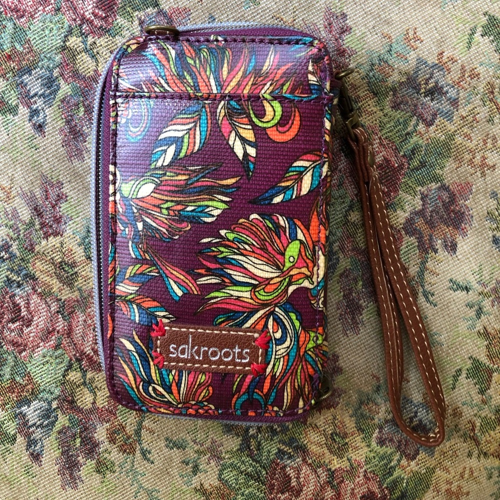The SAK wristlet/crossbody wallet